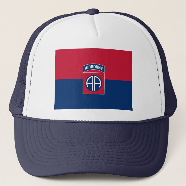 Gorra De Camionero 82ª División Aérea Bandera Veterano Militar (Anverso)