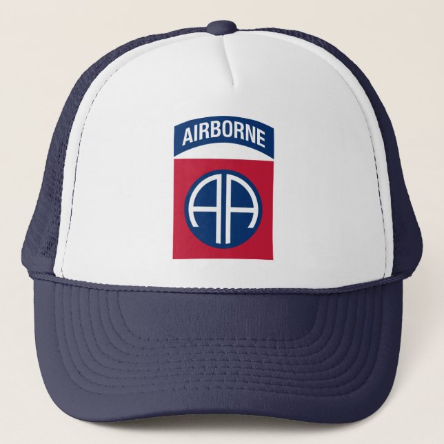 Gorra De Camionero 82ª División Aérea Insignia Veterano Militar (Anverso)