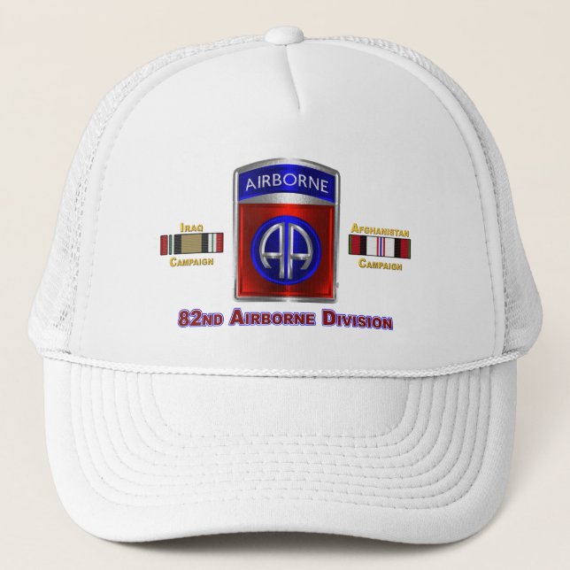 Gorra De Camionero 82ª División Aérea Irak y Afganistán Veterano (Anverso)