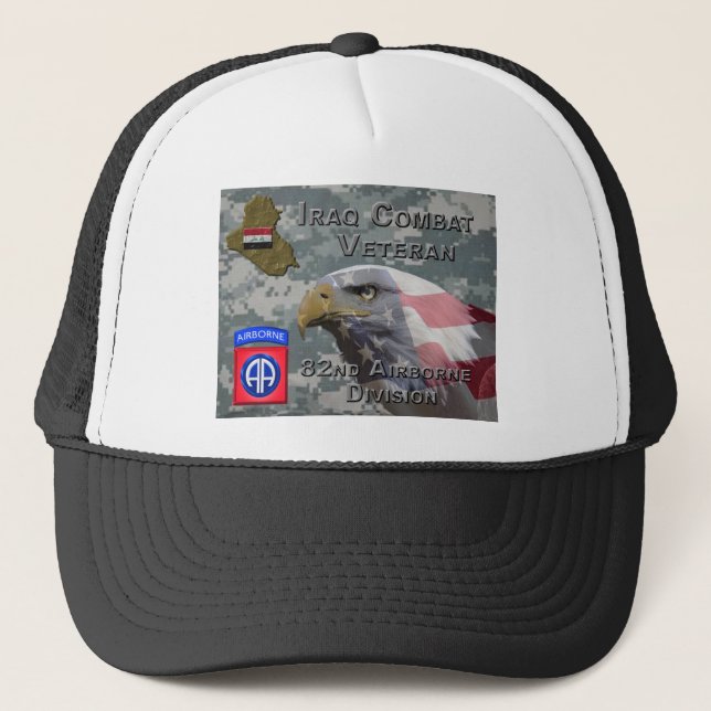 Gorra De Camionero 82.º Veterano de Combate Iraquí (Anverso)