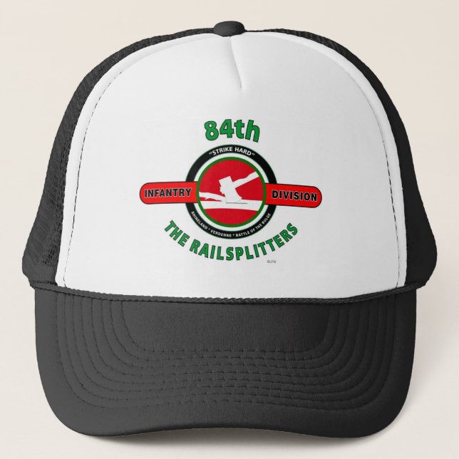 Gorra De Camionero 84.o DIVISIÓN de INFANTERÍA "Los RAILSPLITTERS " (Anverso)