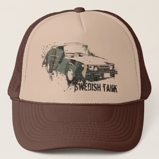 Gorra De Camionero 85spg_destroy_camo, el tanque sueco (Anverso)