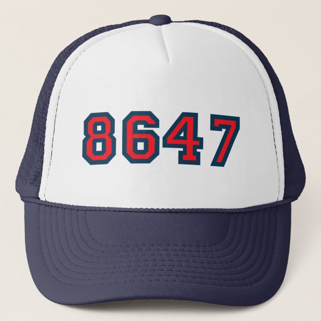 Gorra De Camionero 8647 Resistencia contra Trump (Anverso)
