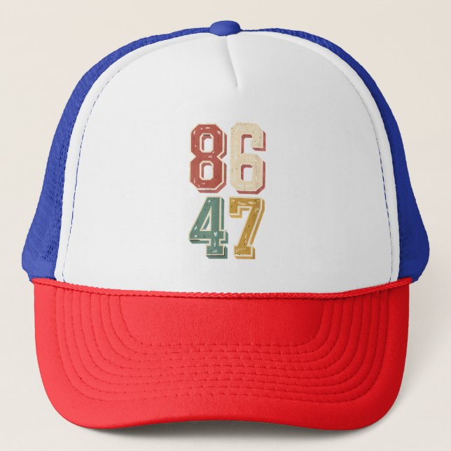 Gorra De Camionero 8647 retro 86 47 (Anverso)