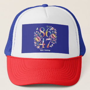 Gorra De Camionero 8647 Sutil Estilo Floral Boho Protesta Pacífica