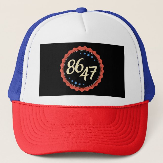 Gorra De Camionero 86 47 Anti Trump Gracioso (Anverso)