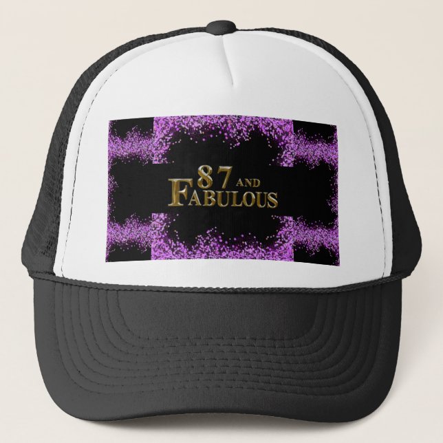 Gorra De Camionero 87 cumpleaños (Anverso)