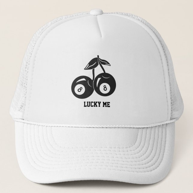Gorra De Camionero 8 Ball Trucker Hat Lucky Me Cherries (Anverso)