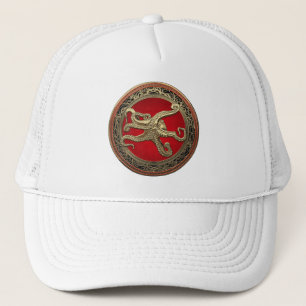 Gorra De Camionero [900] Opulpo sagrado de oro en postura defensiva