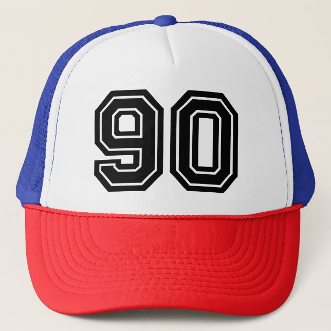 Gorra De Camionero 90.º Clásico de Cumpleaños (Anverso)