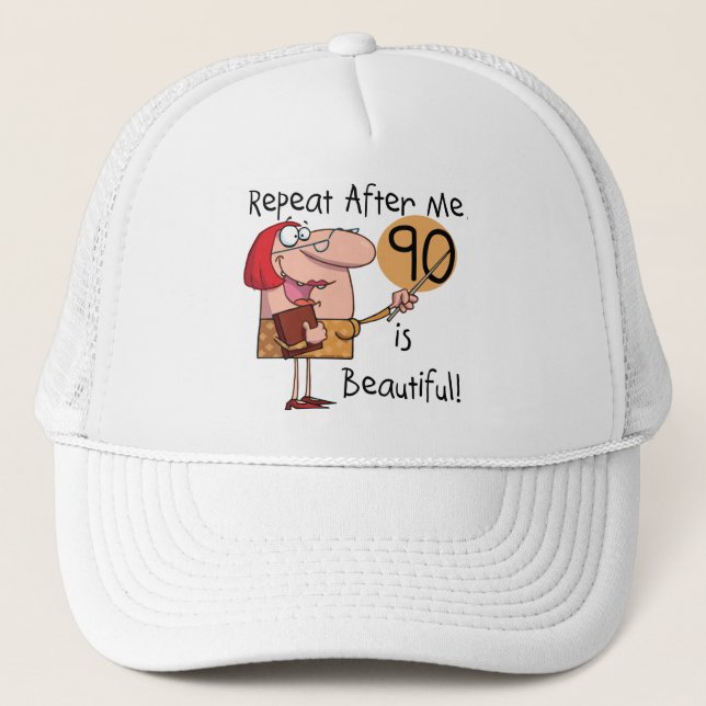 Gorra De Camionero 90 es bellas camisetas y regalos (Anverso)