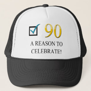 Gorra De Camionero 90.o cumpleaños feliz
