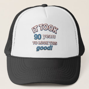 Gorra De Camionero 90.os diseños del cumpleaños del año