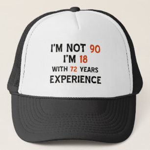 Gorra De Camionero 90.os diseños frescos del cumpleaños
