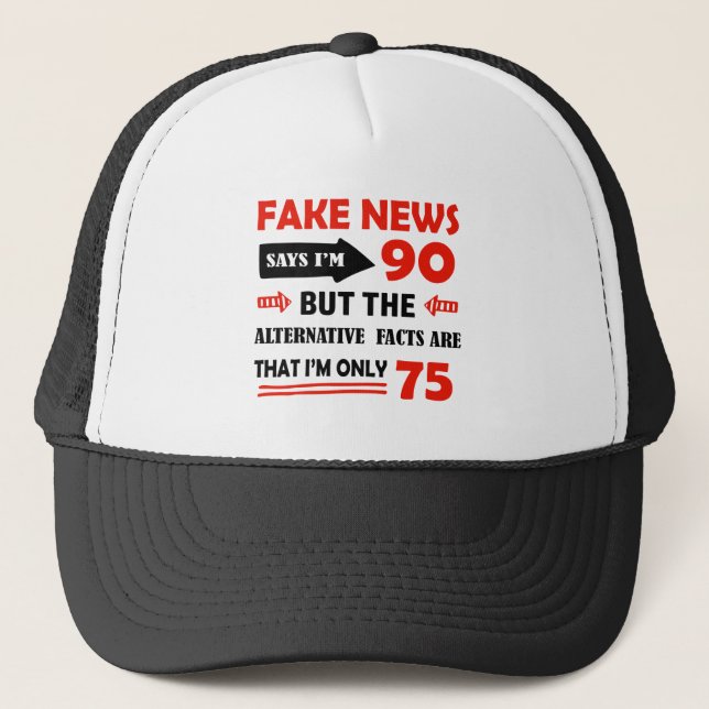 Gorra De Camionero 90.os regalos de cumpleaños años (Anverso)