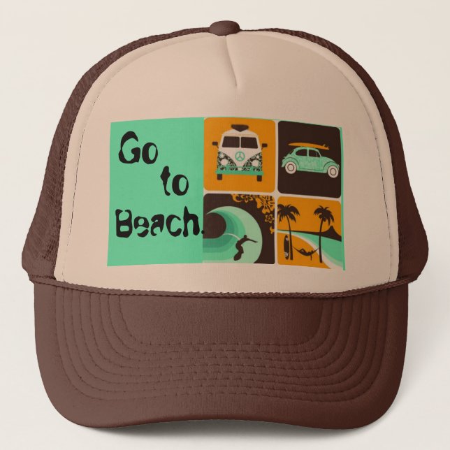 Gorra De Camionero 964206652, Go , to, Beach. (Anverso)