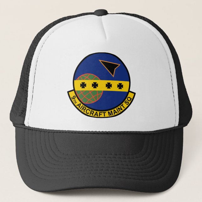 Gorra De Camionero 9.º Escuadrón de Mantenimiento de Aeronaves (Anverso)