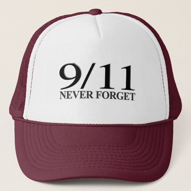 Gorra De Camionero 9/11 nunca olvide (Anverso)