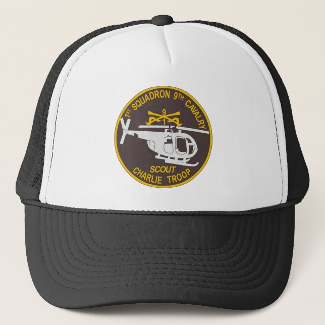 Gorra De Camionero 9no 1ra escuadrilla de la caballería (Anverso)