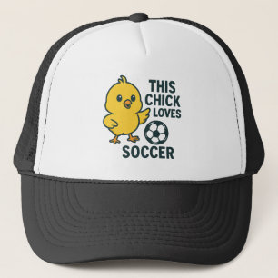 Gorra De Camionero A esta chica le encanta el fútbol