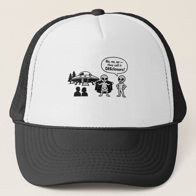 Gorra De Camionero A funny take on The Disclosure movement (Anverso)