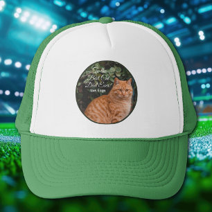 Gorra De Camionero A la mejor foto del Personalizado de papá gato de 