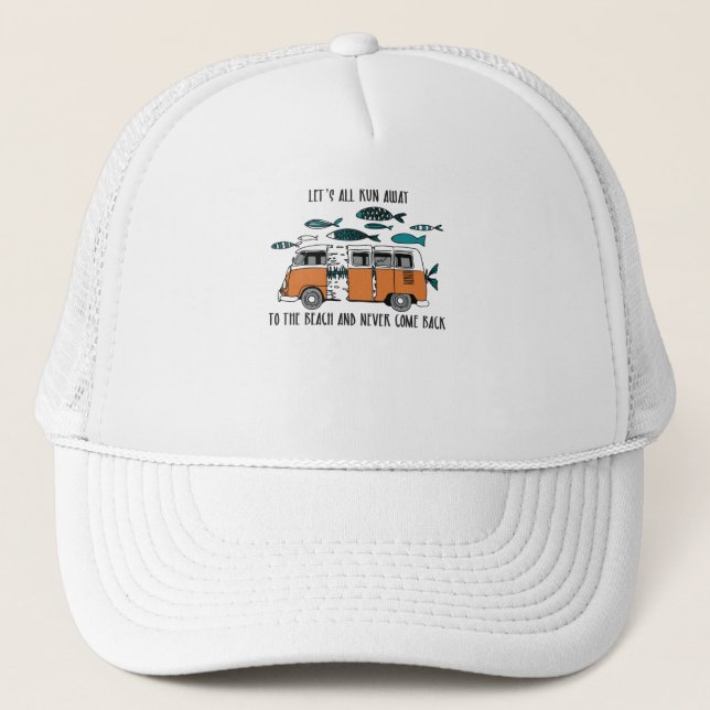 Gorra De Camionero a la playa y nunca volver (Anverso)