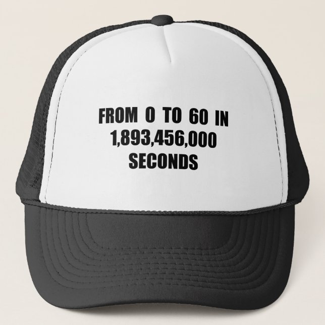 Gorra De Camionero A partir la 0 a 60 en segundos (Anverso)