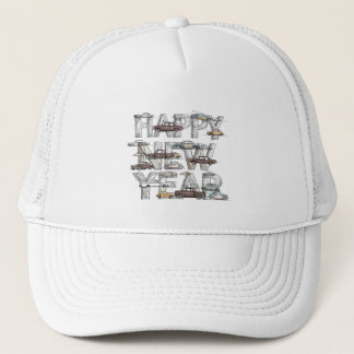 Gorra De Camionero a smart happy new year design for cars lovers 