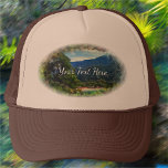 Gorra De Camionero A Yelapa View 0828<br><div class="desc">Pintura de la colección "A Yelapa View 0828" ¿Quieres expresarte o simplemente mantener el sol fuera de tus ojos? Personalice en la página del producto o haga clic en el botón "Personalizar" para obtener más opciones de diseño y cree un accesorio esencial que nunca dejará atrás. Diseñado a partir de...</div>