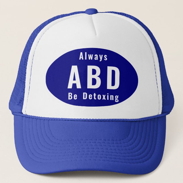 Gorra De Camionero ABD Siempre Es Desintoxicación (Anverso)