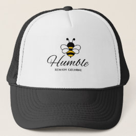 GORRA DE CAMIONERO  ABEJA AUTÉNTICA MOTIVACIONAL BLANCO NEGRO MUJERES