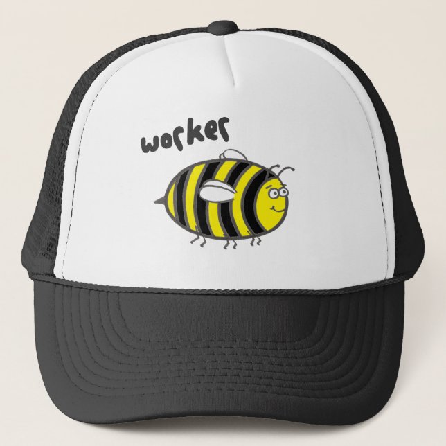 Gorra De Camionero Abeja de trabajador (Anverso)
