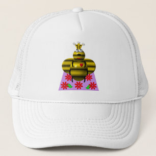 Gorra De Camionero Abeja reina en un tejido