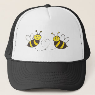 Gorra De Camionero Abejas con corazón