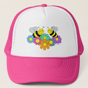 Gorra De Camionero Abejas y flores