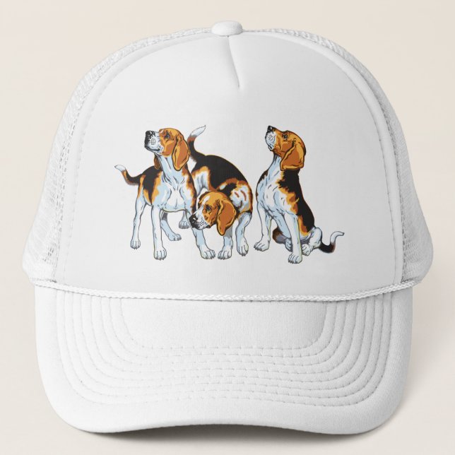 Gorra De Camionero abejorro beagle (Anverso)