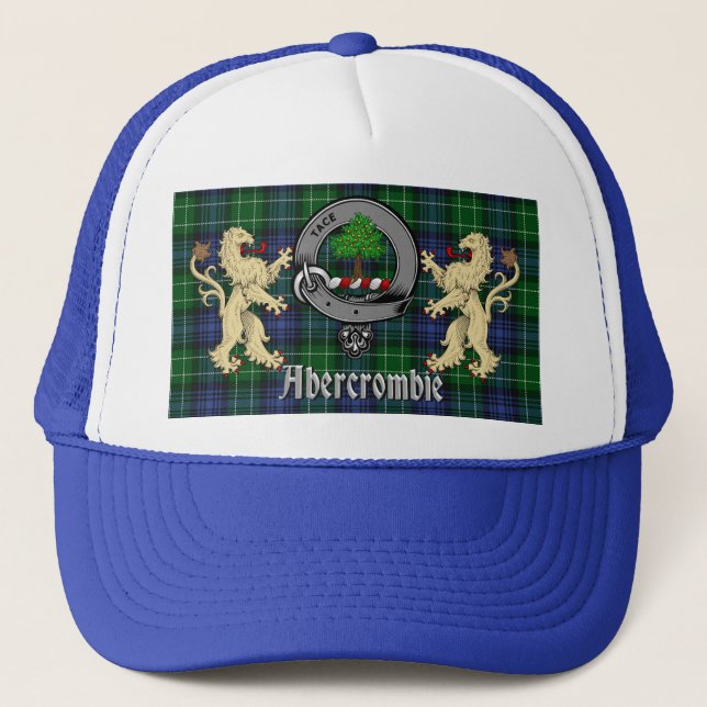 Gorra De Camionero Abercrombie Clan Badge & Tartán (Anverso)