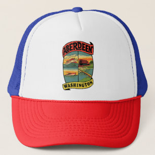 Gorra De Camionero Aberdeen Washington Vintage Travel