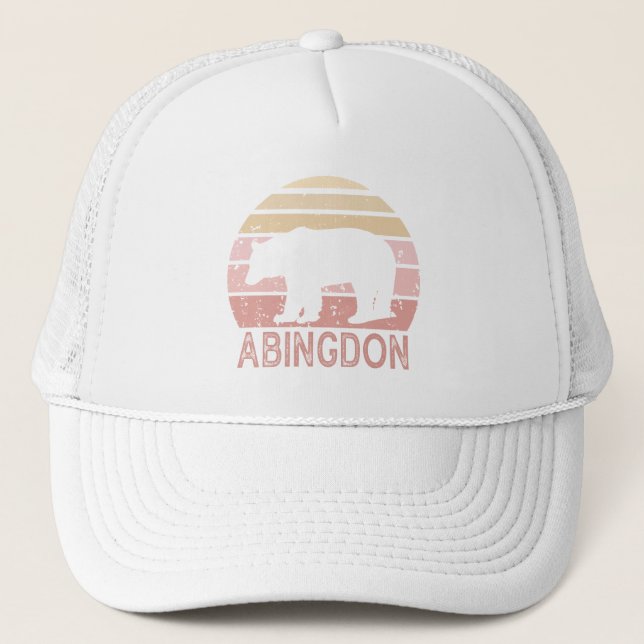 Gorra De Camionero Abingdon Virginia Retro Bear (Anverso)