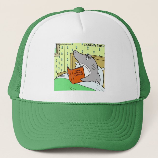 Gorra De Camionero Abogado tiburón de Londres divertido  (Anverso)