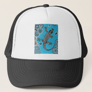 Gorra De Camionero Aboriginal especie, salamanquesa, pintura de