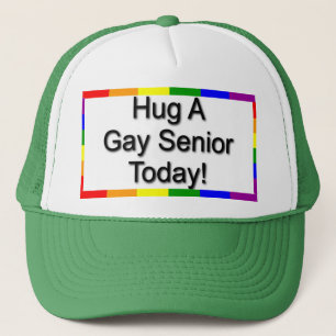 Gorra De Camionero "Abrace a un mayor gay "