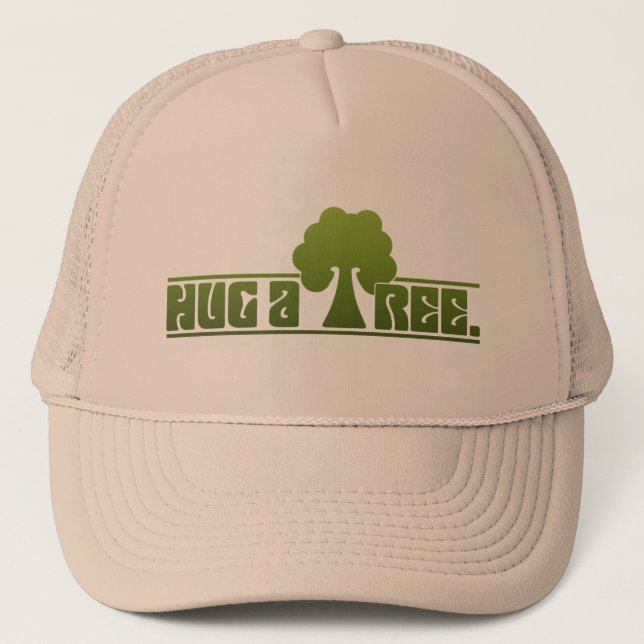 Gorra De Camionero Abrace un árbol (Anverso)