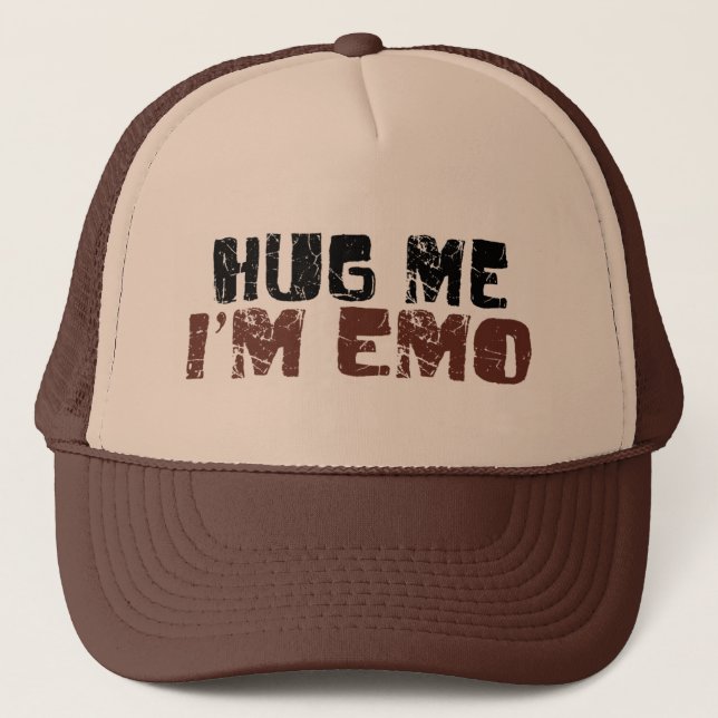 Gorra De Camionero Abráceme que soy Emo (Anverso)