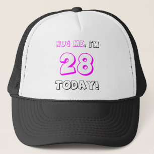Gorra De Camionero ¡Abráceme, yo son 28 hoy!