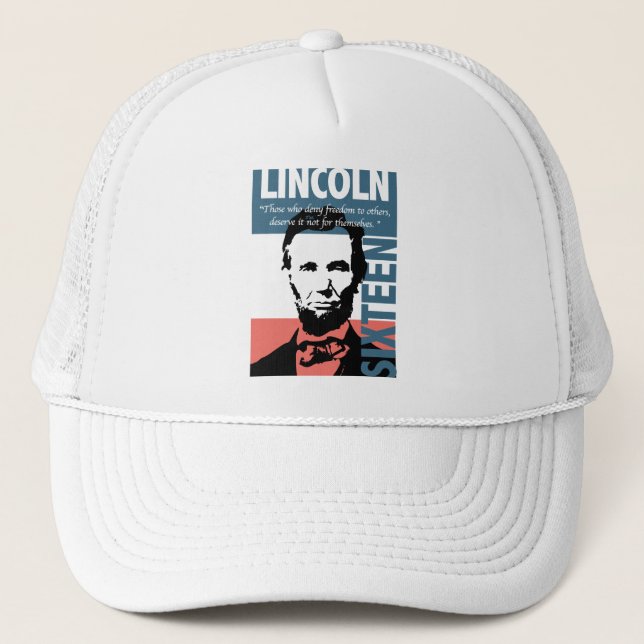 Gorra De Camionero Abraham Lincoln 16º presidente (Anverso)