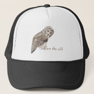 Gorra De Camionero Abraza el salvaje arte de la fauna salvaje y flora