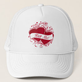 Gorra De Camionero ¡Abrazame! Corazones rojos