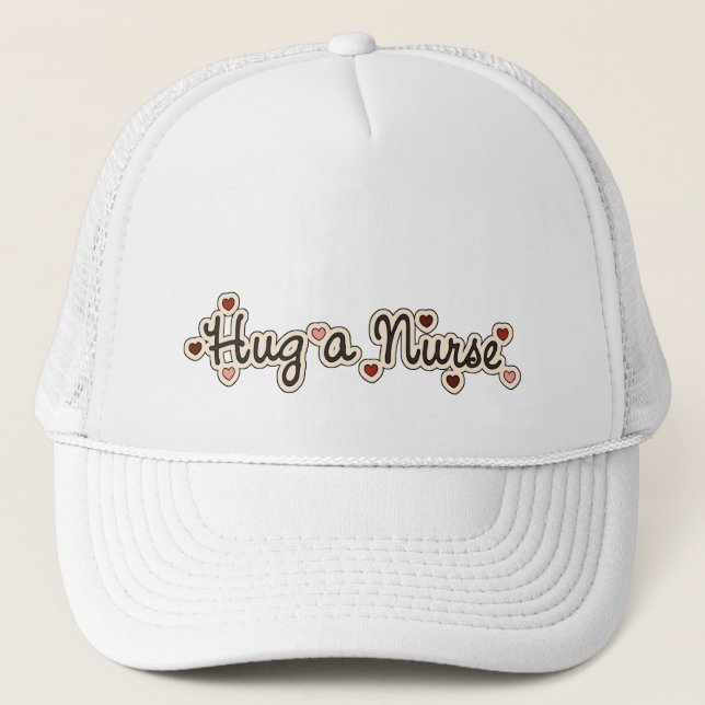 Gorra De Camionero Abrazo de camisetas de enfermera y regalos (Anverso)